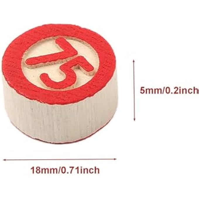 rayihni BINGO GAME TRADITIONAL LOTTERY 48 CARDS 90 2-SIDED NUMBERED TILES WOODEN STORAGE BOX - Image 3